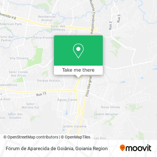 Fórum de Aparecida de Goiânia map