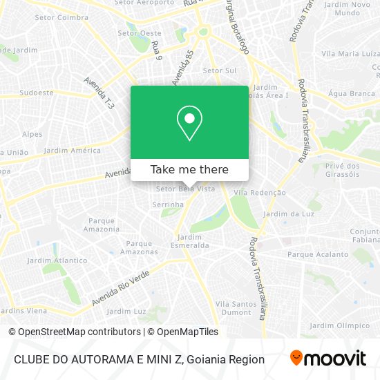 CLUBE DO AUTORAMA E MINI Z map