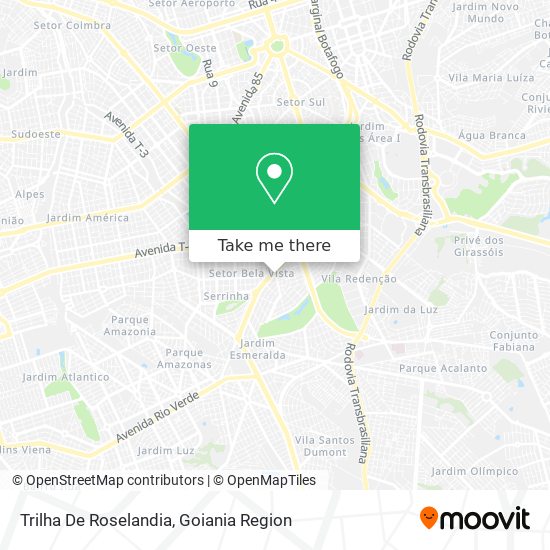 Trilha De Roselandia map