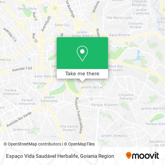 Espaço Vida Saudável Herbalife map