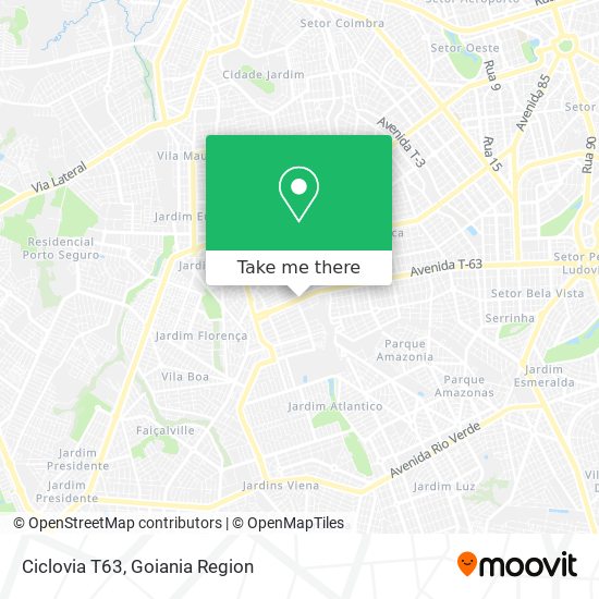 Ciclovia T63 map