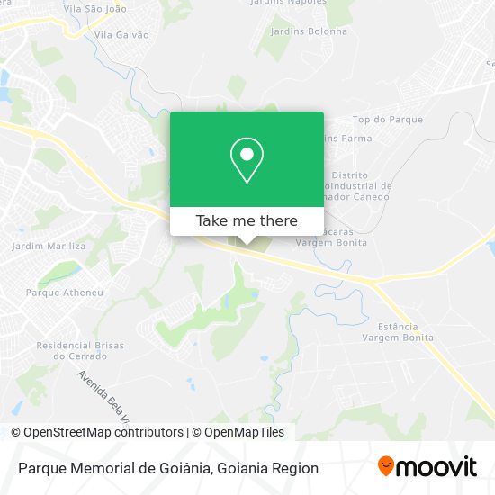 Mapa Parque Memorial de Goiânia