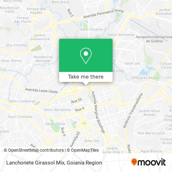 Lanchonete Girassol Mix map