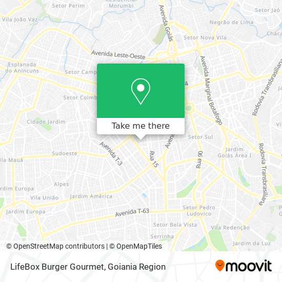 Mapa LifeBox Burger Gourmet