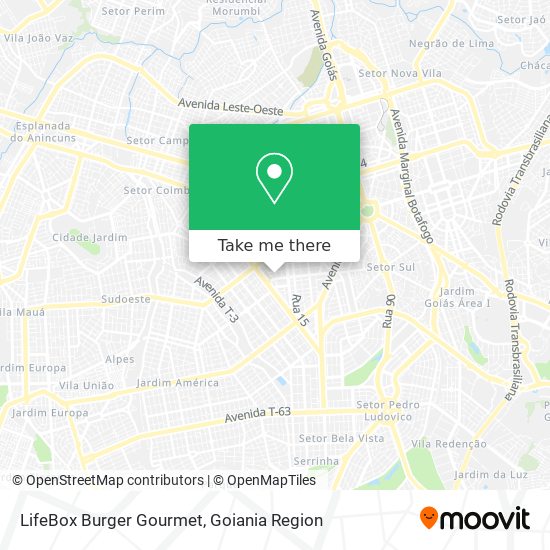 LifeBox Burger Gourmet map