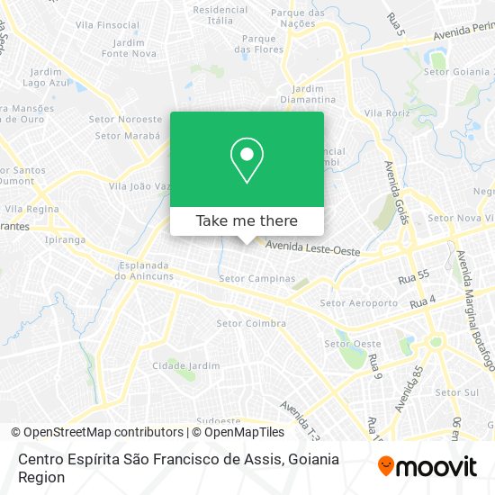 Mapa Centro Espírita São Francisco de Assis