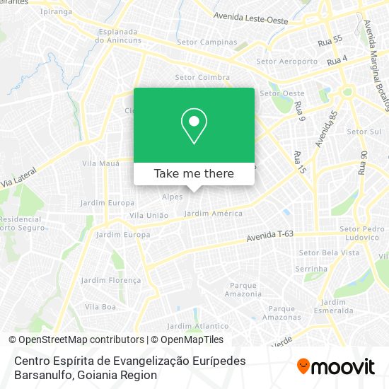 Centro Espírita de Evangelização Eurípedes Barsanulfo map