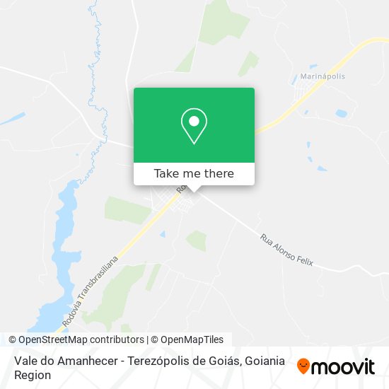 Vale do Amanhecer - Terezópolis de Goiás map