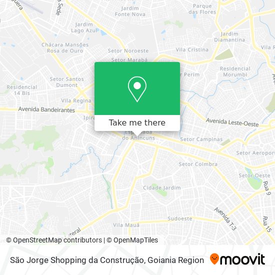 São Jorge Shopping da Construção map