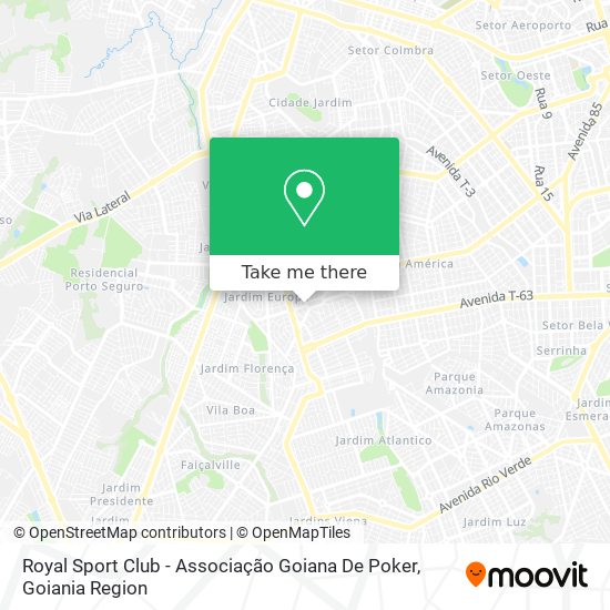 Royal Sport Club - Associação Goiana De Poker map