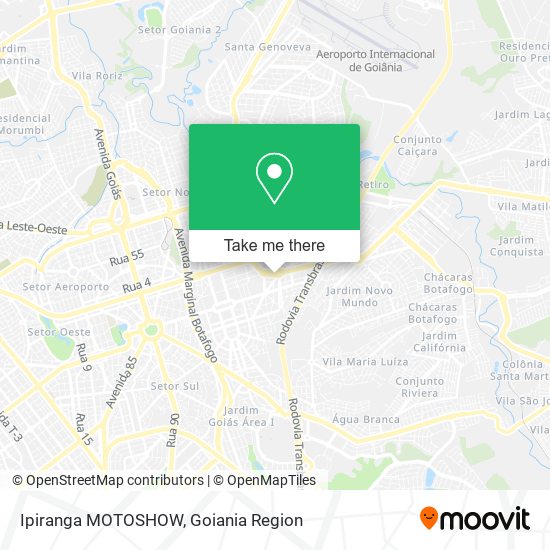 Ipiranga MOTOSHOW map