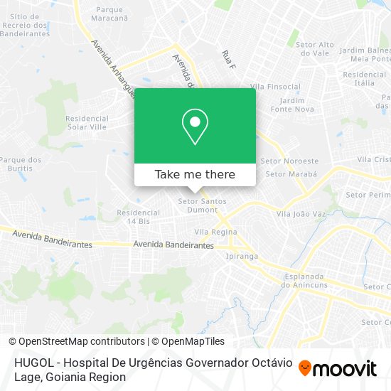 HUGOL - Hospital De Urgências Governador Octávio Lage map