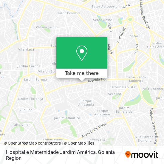 Hospital e Maternidade Jardim América map