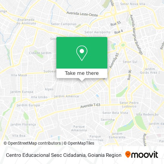Centro Educacional Sesc Cidadania map