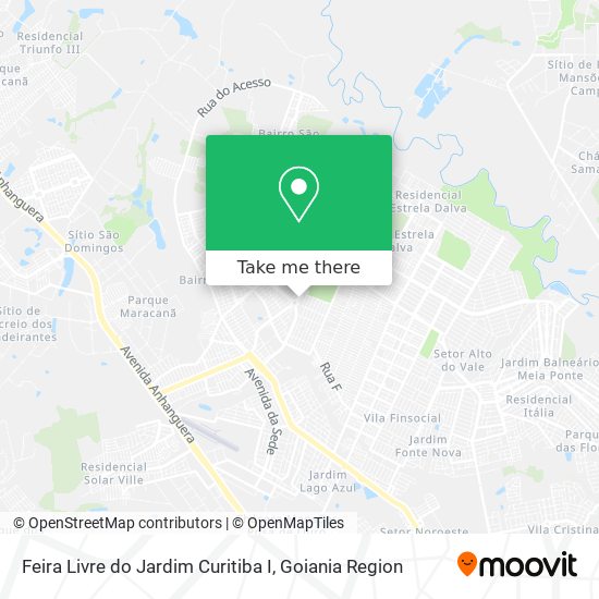 Mapa Feira Livre do Jardim Curitiba I