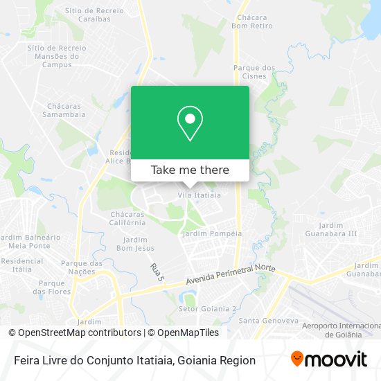 Feira Livre do Conjunto Itatiaia map