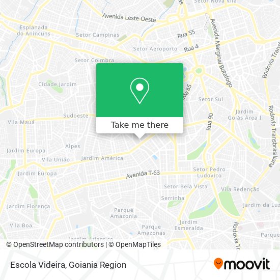 Escola Videira map