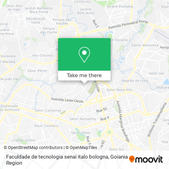 Mapa Faculdade de tecnologia senai italo bologna