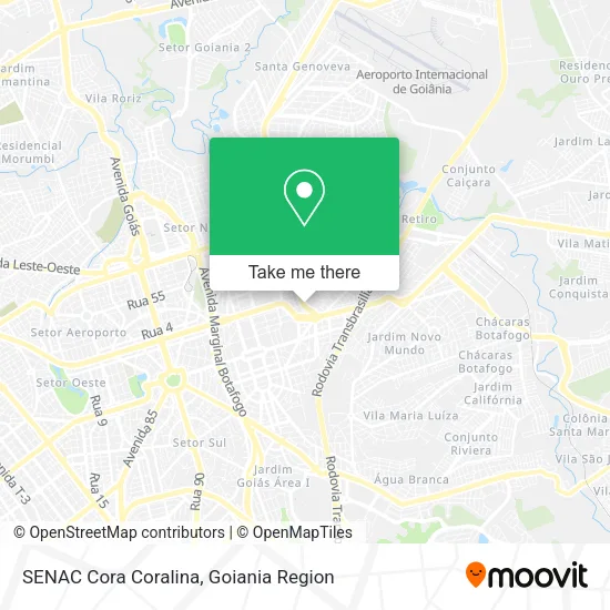 SENAC Cora Coralina map