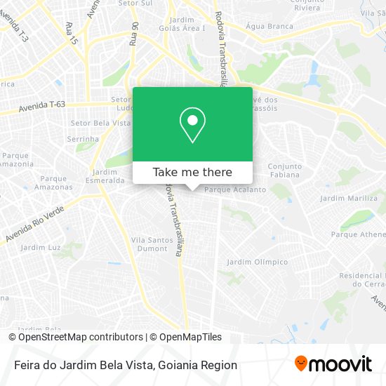 Feira do Jardim Bela Vista map