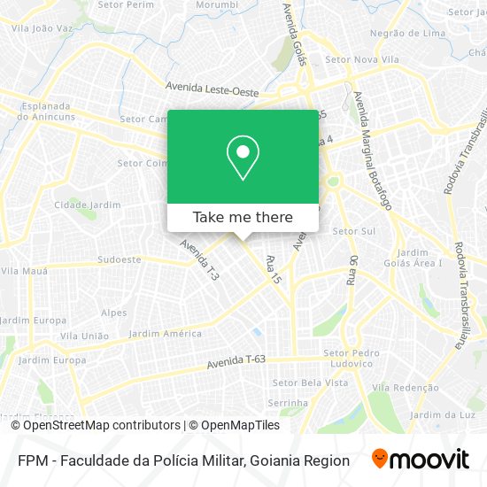 FPM - Faculdade da Polícia Militar map