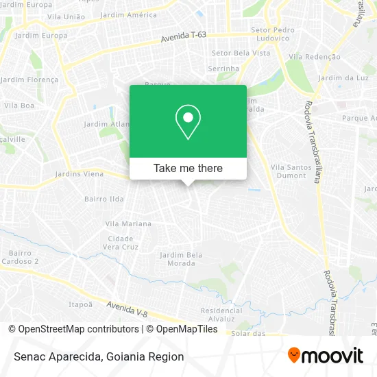 Senac Aparecida map