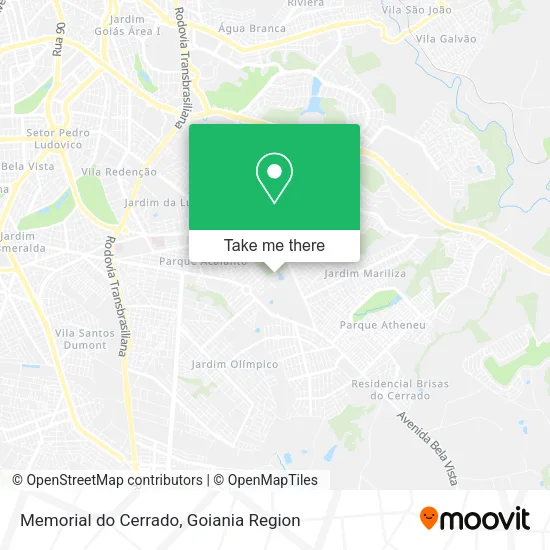 Memorial do Cerrado map