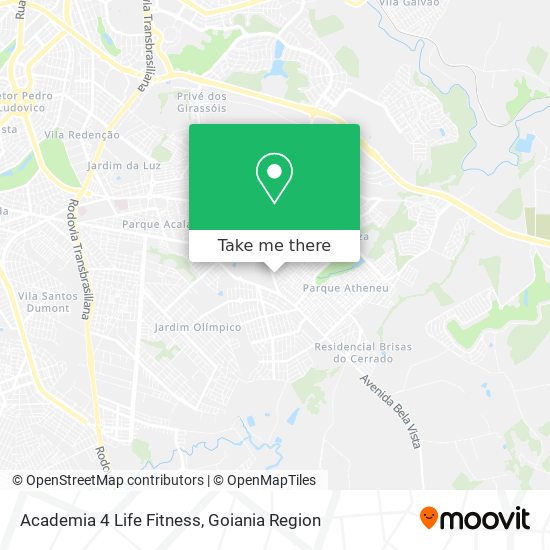 Mapa Academia 4 Life Fitness