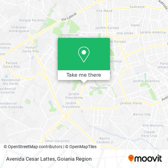 Mapa Avenida Cesar Lattes