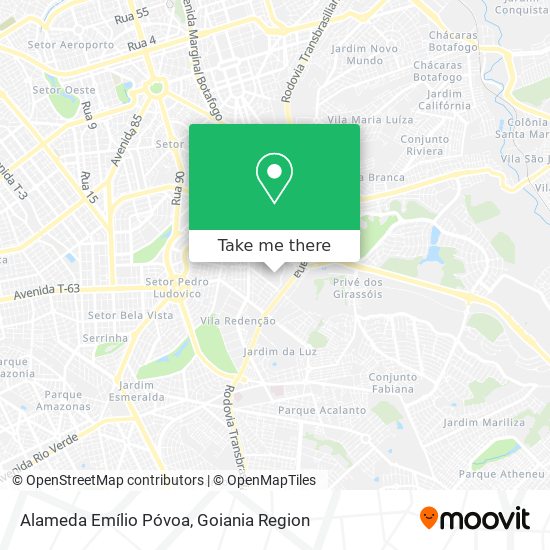 Alameda Emílio Póvoa map