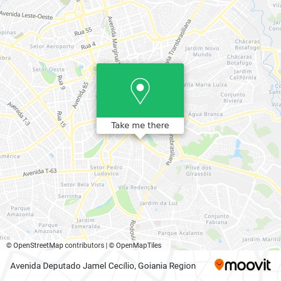 Avenida Deputado Jamel Cecílio map