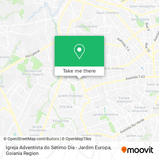 Igreja Adventista do Sétimo Dia - Jardim Europa map