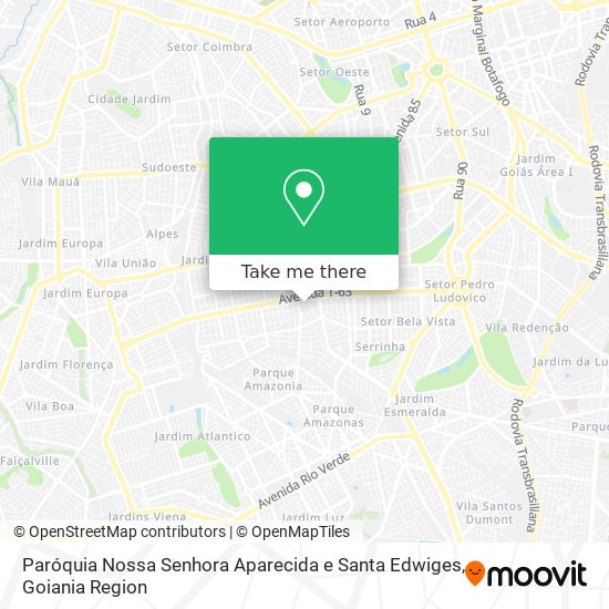 Mapa Paróquia Nossa Senhora Aparecida e Santa Edwiges