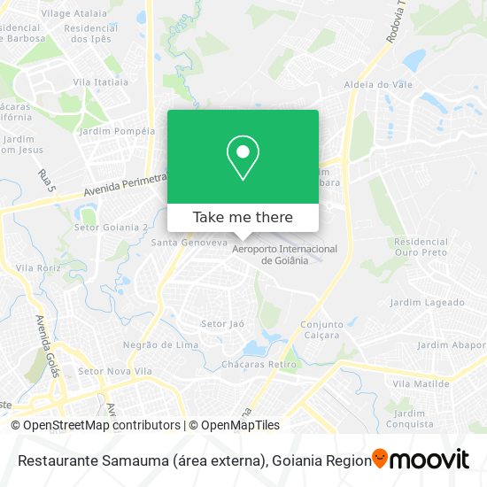 Mapa Restaurante Samauma (área externa)