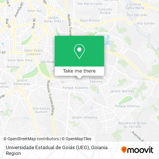 Universidade Estadual de Goiás (UEG) map