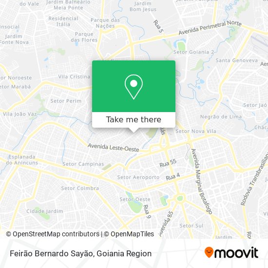 Feirão Bernardo Sayão map