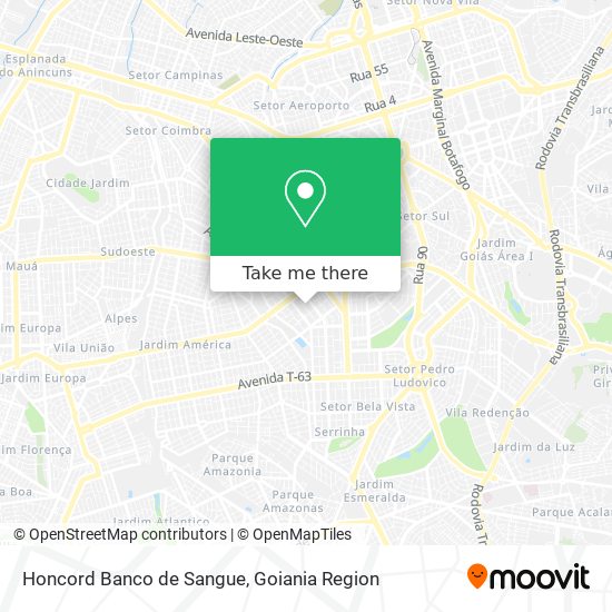 Honcord Banco de Sangue map