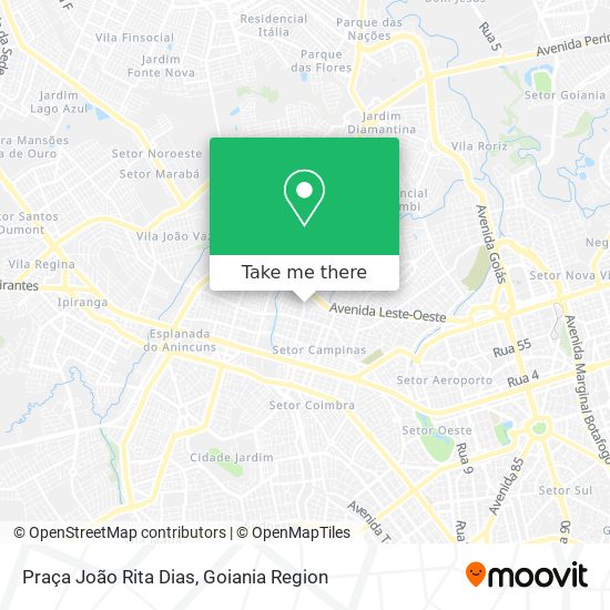 Mapa Praça João Rita Dias