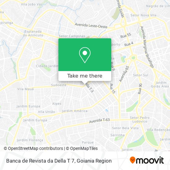 Banca de Revista da Della T 7 map