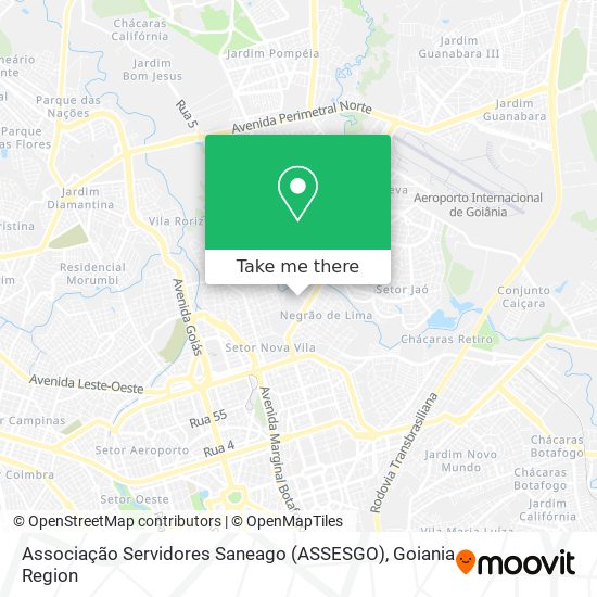 Associação Servidores Saneago (ASSESGO) map