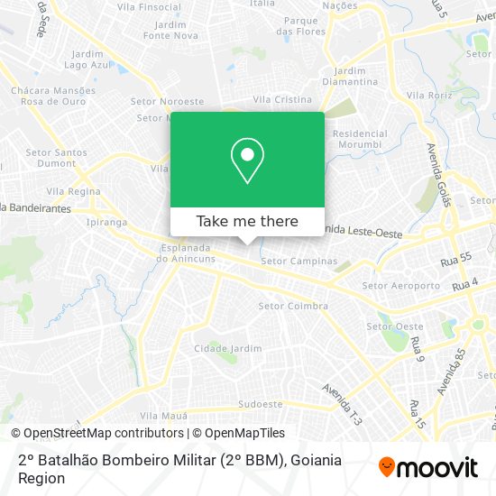 2º Batalhão Bombeiro Militar (2º BBM) map