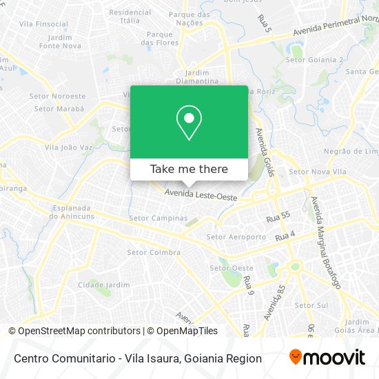 Mapa Centro Comunitario - Vila Isaura