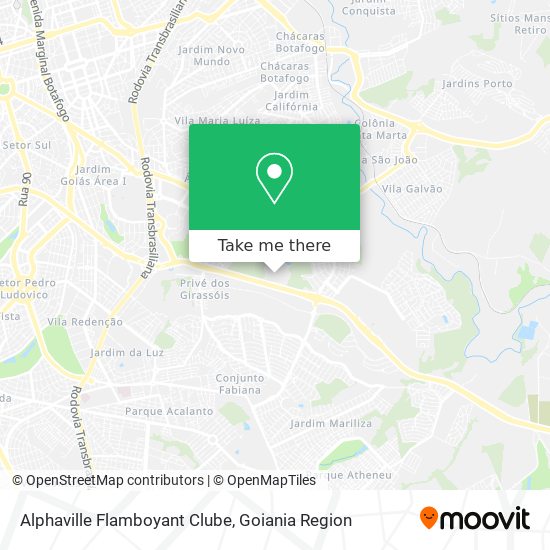 Mapa Alphaville Flamboyant Clube