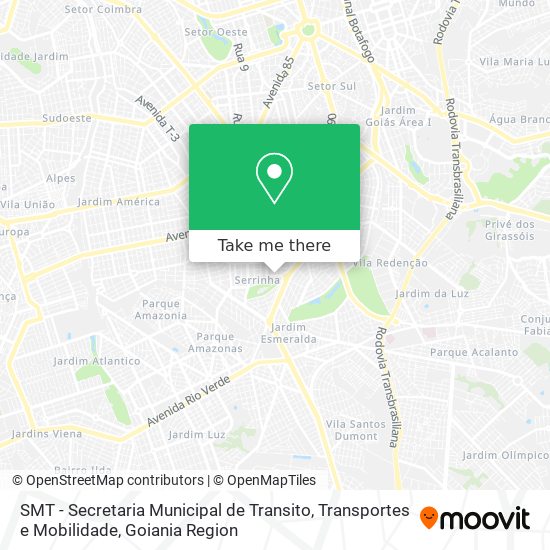 SMT - Secretaria Municipal de Transito, Transportes e Mobilidade map