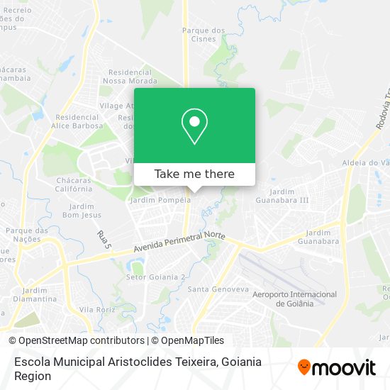 Mapa Escola Municipal Aristoclides Teixeira