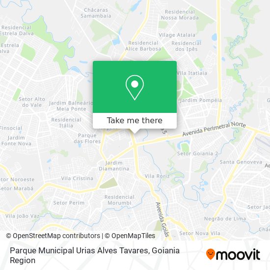 Mapa Parque Municipal Urias Alves Tavares