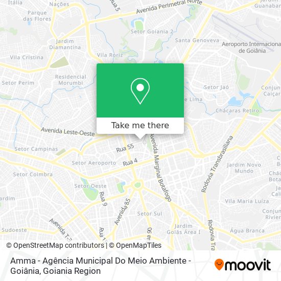 Mapa Amma - Agência Municipal Do Meio Ambiente - Goiânia
