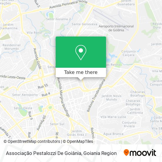 Mapa Associação Pestalozzi De Goiânia