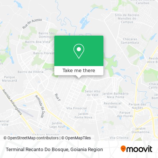 Terminal Recanto Do Bosque map