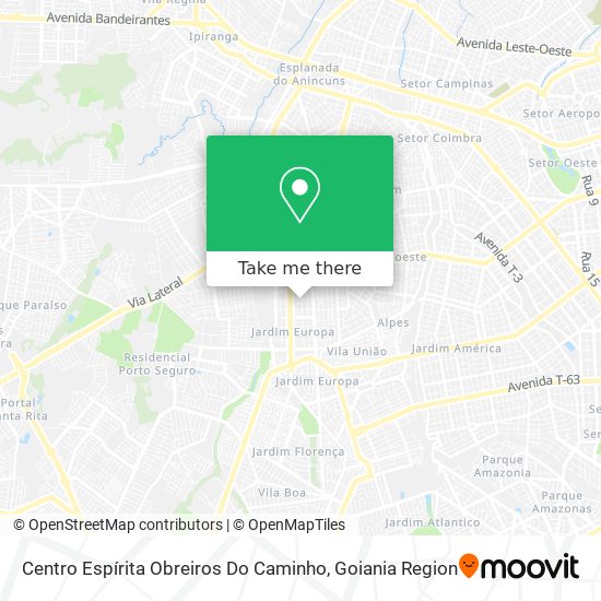 Centro Espírita Obreiros Do Caminho map